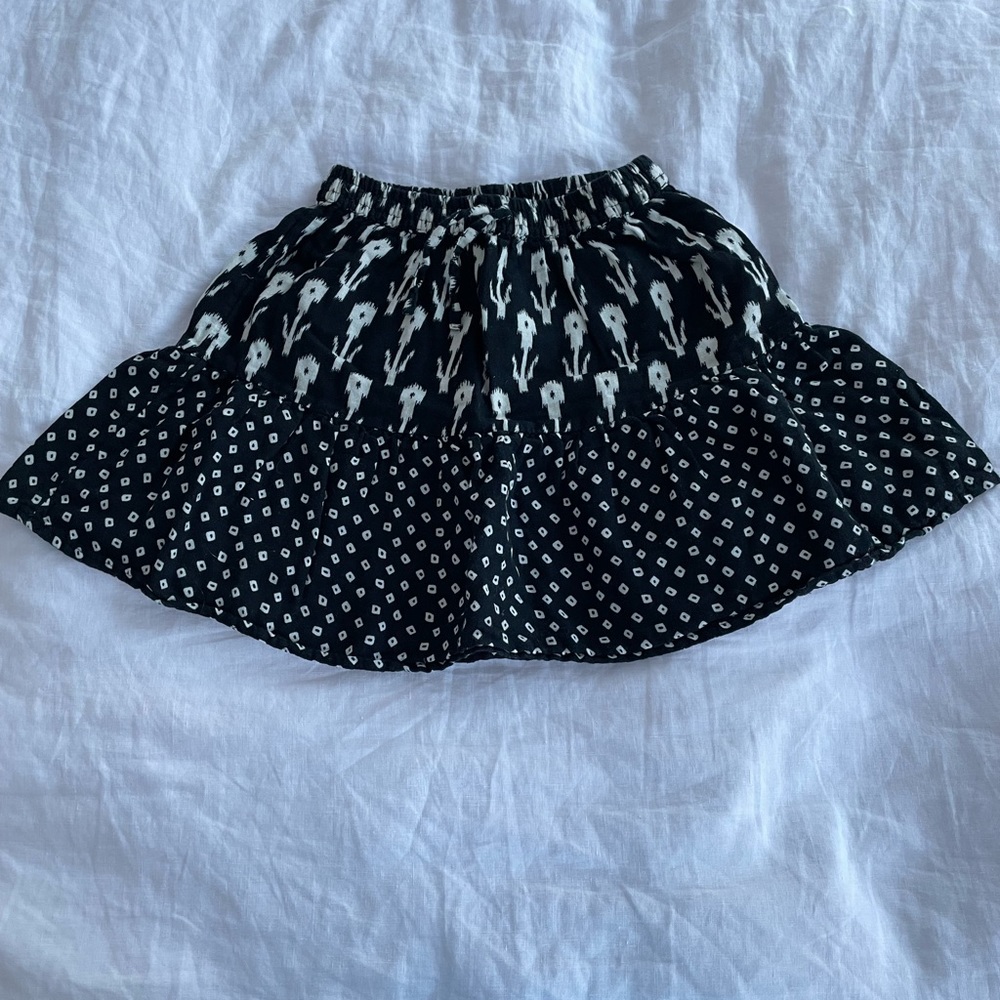 Zara Girls Black and White Skirt